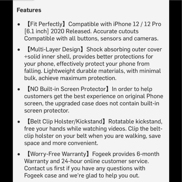 NEW! FoGeek Pro 12 IPhone defender case - Picture 6 of 7